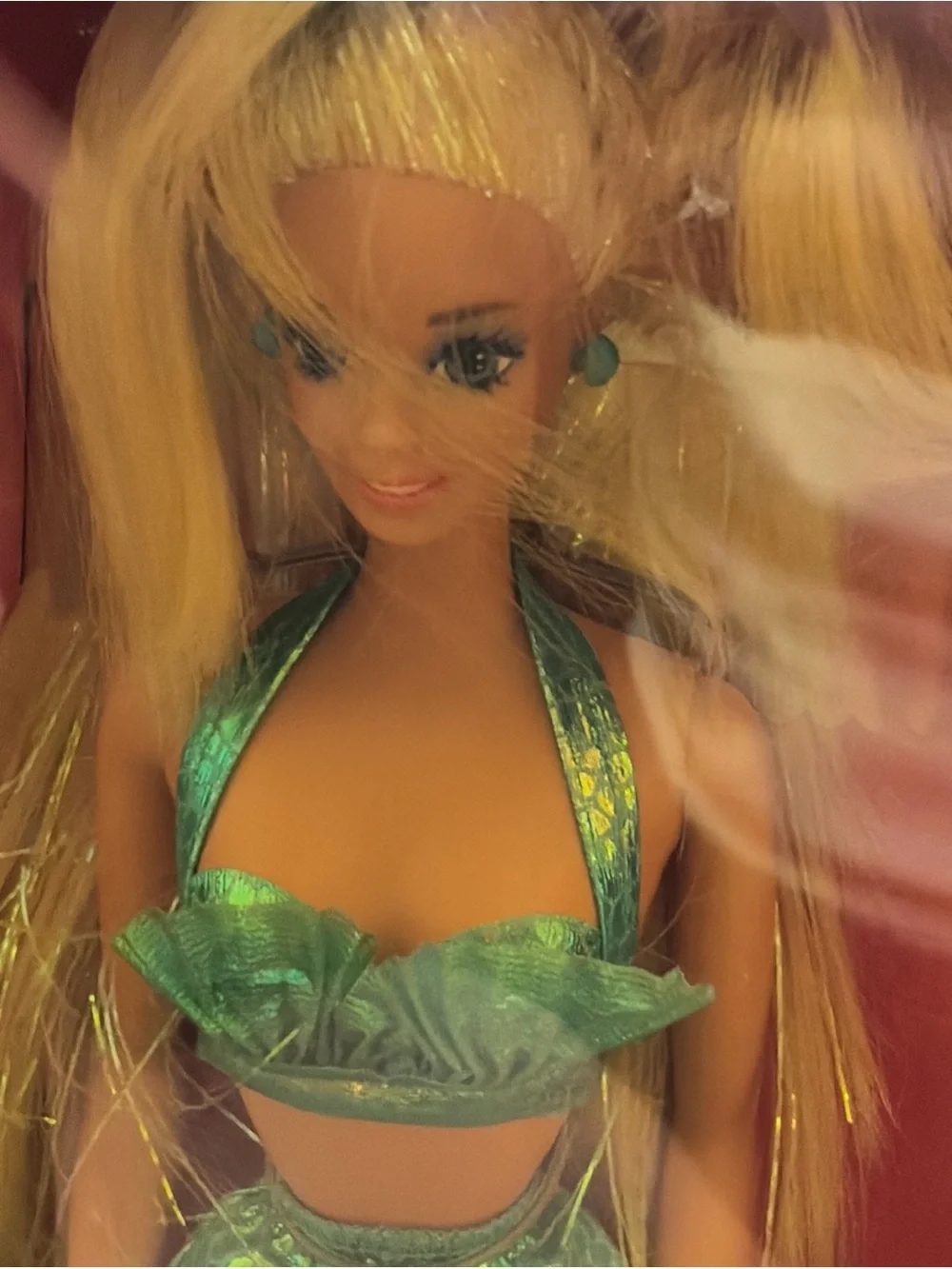 Barbie Mermaid First Edition Mattel Vintage 90's #1434 Changing Color Hair